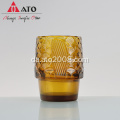 Amber Fish Form Water Juice Glass Cup Set